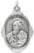 St Paul Medal, Unique Border - Unique Oval Shape - 1 inch (Minimum quantity purchase is 2)