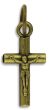  Small Round Bar Crucifix 11/16 inch - Bronze   (Minimum quantity purchase is 2)