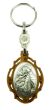  Ornate Olive Wood St. Anthony Key Chain - Closeout Sale * (Minimum quantity purchase is 1)