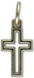  Simple Outlined Metal Cross - 11/16 inches  (Minimum quantity purchase is2)