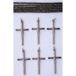  Knotted Cord Rosary Kits - Olive Drab