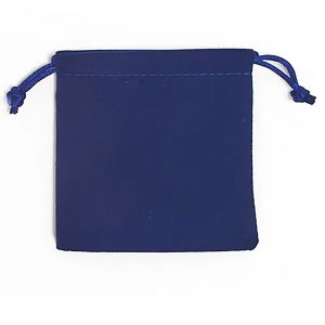 Navy Blue Drawstring Rosary Pouch   (Minimum quantity purchase is 2)