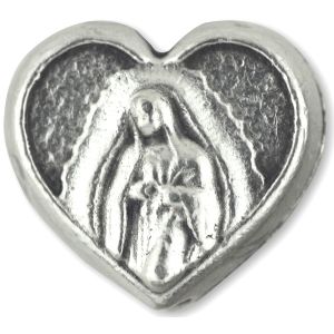  Our Lady of Guadalupe metal beads - pkg of 12   (Minimum quantity purchase is 1)
