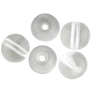 Clear Glass Beads, 8 mm round - 60 beads    (Minimum quantity purchase is 1)