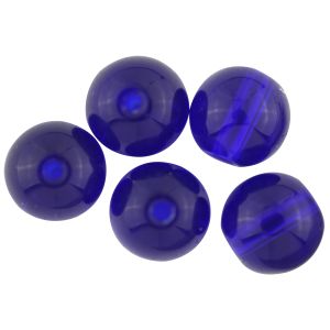  Blue Glass Beads, 8 mm round - 60 beads    (Minimum quantity purchase is 1)