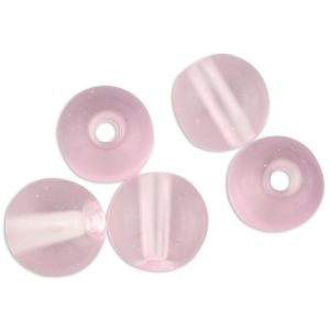  Pink Glass Beads, 8 mm round - 60 beads   (Minimum quantity purchase is 1)