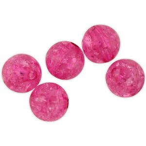    Crackle Beads - Fuchsia - 8mm (Packs of 60; Plastic)    (Minimum quantity purchase is 1)