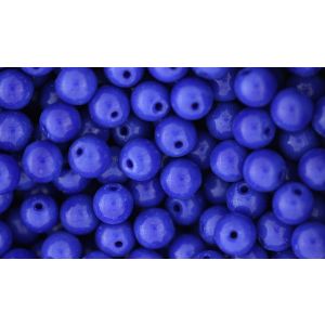 Cobalt Blue Glass Beads, 8mm - 60 per pkg - Closeout Sale * (Minimum quantity purchase is 3)