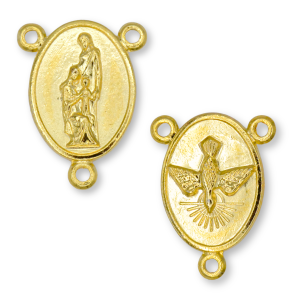  Holy Family / Holy Spirit Center Piece - Gold Tone (Minimum quantity purchase is 2)