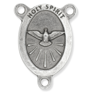 Holy Spirit Oval Centerpiece - Silver Ox, 1-1/16"   (Minimum quantity purchase is 2)