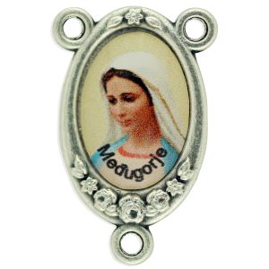   Our Lady of the Medjugorje Color Image Center Piece - 1 inch    (Minimum quantity purchase is 2)