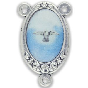   Holy Spirit Color Image Center Piece in Blue - 1 inch     (Minimum quantity purchase is 2)