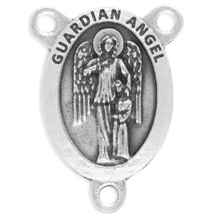 Guardian Angel Oval Centerpiece - Silver Ox, 1-1/16"  (Minimum quantity purchase is 2)