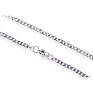 18" Stainless Steel Curb Chain with Lobster Clasp (Minimum qty. purchase is 1)
