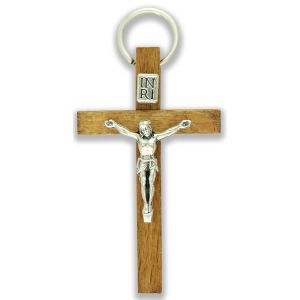 Hardwood Walnut Crucifix 1.75 inch (Minimum quantity purchase is 1)