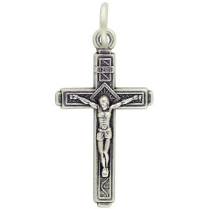 Sunburst and Vine Crucifix - 1 1/8"    (Minimum quantity purchase is 1)