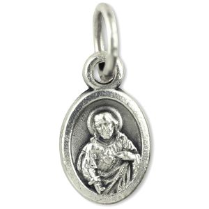  Our Lady of Fatima / Sacred Heart of Jesus Medal - 1/2"  (Minimum quantity purchase is 3)