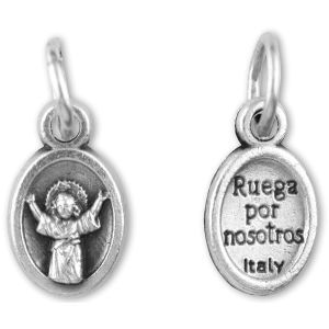 DISCONTINUED Divine Nino Medal- Oxidized 1/2 in.  (Minimum quantity purchase is 5)