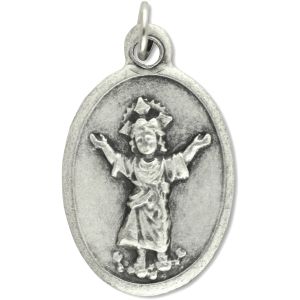  Divino Nino Medal - Italian Silver OX 1 inch (Minimum quantity purchase is 2)