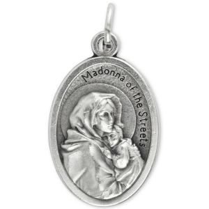  Madonna of the Streets Medal - 1"  (Minimum quantity purchase is 2)