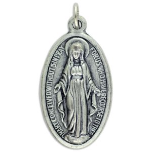   Miraculous Medal - 1 1/4" (English)  (Minimum quantity purchase is 3)