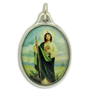  St Jude / Pray for Us Full Color Medal - 1"    (Minimum quantity purchase is 2)