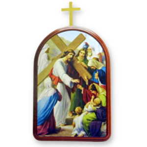 Simple Italian Stations of The Cross - 8" * Closeout Sale  (Minimum quanity purchase is 1)