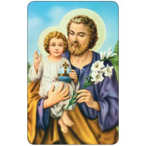  Saint Joseph and Jesus Holy Card    (Minimum quantity purchase is 1)
