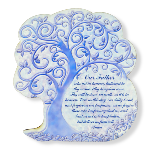 Our Father (Tree of Life) Children's Stand Up Plaque (5.5") - Made in Italy, Closeout Sale *  (Minimum quantity purchase is 1)