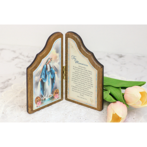 The Memorare Arched Bi-Fold Icon - 5 x 5.5"    (Minimum Qty Purchase is 1)
