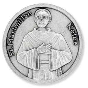 St. Maximilian Kolbe Pocket Token - Patron for Addiction  *  (Minimum quantity purchase is 3)