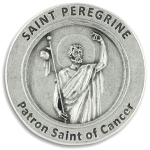 Saint Peregrine Pocket Token - Patronage: All Cancers  (Minimum quantity purchase is 1)