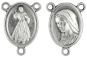   Divine Mercy / Our Lady of Medjugorje Oval Rosary Center Piece - 3/4"   (Minimum quantity purchase is 3)