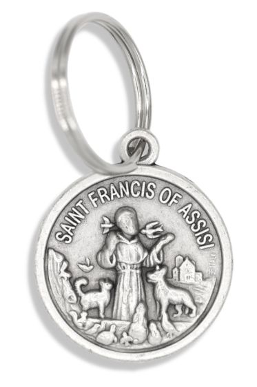 St Francis of Assisi / Protect My Pet Medal - Large  (Minimum quantity purchase is 1)
