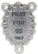  Our Lady of Grace / Pray for Us Center Piece with a Border of Roses - 1"  * BONUS SALE!    (Minimum quantity purchase is 5)