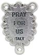  Our Lady of Grace / Pray for Us Center Piece with a Border of Roses - 1"     (Minimum quantity purchase is 2)