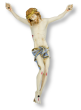 Jesus Corpus for Crucifix – 9 1/2" Full Color Resin with Blue Garment & INRI, Made in Italy  (Minimum quantity purchase is 1)
