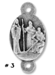 Seven Sorrows Medals Parts Set - 8 Piece Set, Silver Ox *  (Minimum quantity purchase is 1)