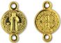 Gold Tone St Benedict Medal Our Father Beads  * (Minimum quantity purchase is 6)