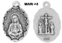 Seven Sorrows Medals Parts Set - 8 Piece Set, Silver Ox *  (Minimum quantity purchase is 1)