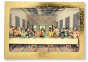 The Last Supper Card Stock Picture with Gold Edging - 3.5 x 2.5"   - Closeout Sale  *    (Minimum quantity purchase is 5)
