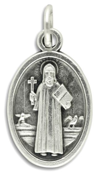  St. Benedict Medal 3/4 inch - Oval *  (Minimum quantity purchase is 5)
