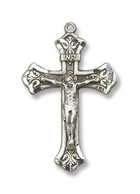 Sterling Silver Crucifix Medal
