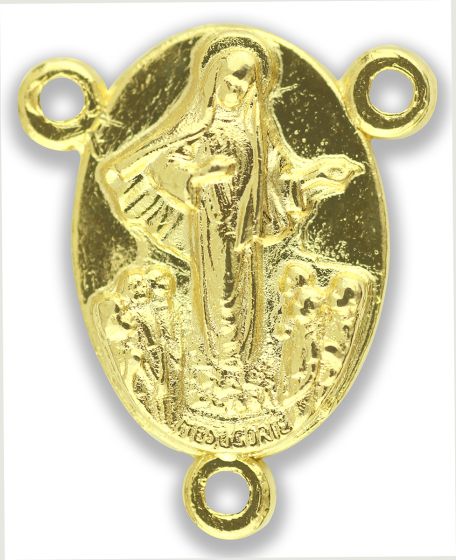  Our Lady of Medjugorje / St James Church Gold Tone Center - 11/16"   (Minimum quantity purchase is 2)