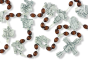 Stations of the Cross Chaplet – 26" Brown Wood Beads & Silver Oxidized Medals, Made in Italy  (Minimum quantity purchase is 1)  