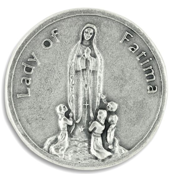  Our Lady of Fatima Pocket Token   (Minimum quantity purchase is 1)