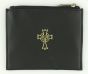  Genuine Leather Black Rosary Case - 4 x 3" * (Minimum quantity purchase is 1)