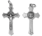  St. Benedict Flared Edge Crucifix 1.5 inch   (Minimum quantity purchase is 5)