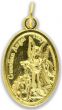  St Michael - Guardian Angel Medal - Gold Tone   (Minimum quantity purchase is 3)