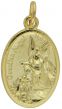  Guardian Angel / Cherub Medal - Gold Plated - 7/8"   (Minimum quantity purchase is 3)